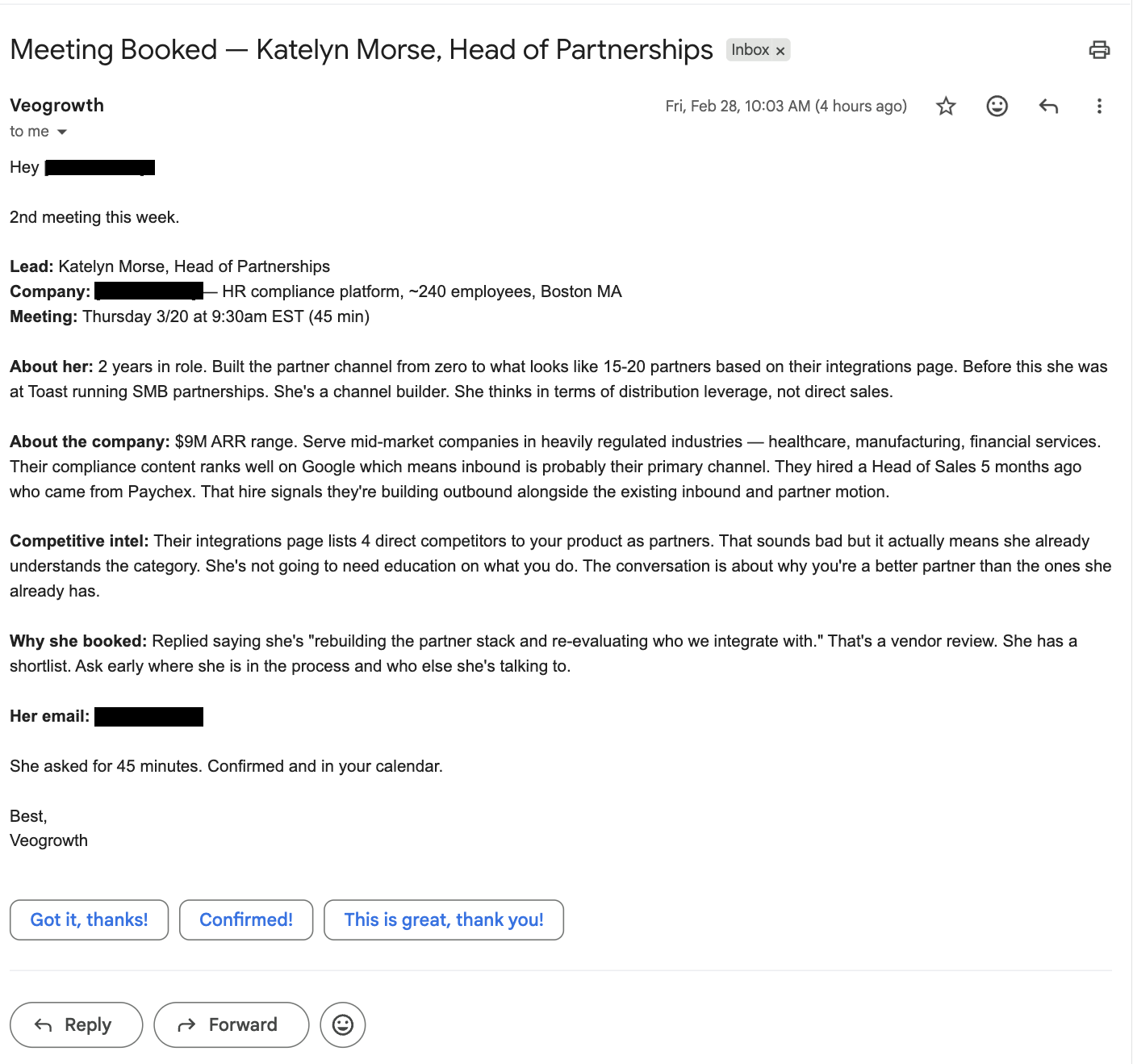 Meeting Booked — Katelyn Morse, Head of Partnerships